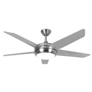 FANTASIS NEPTUNE 54" BRUSHED NICKLE CEILING FAN DUAL MOUNT WITH LED