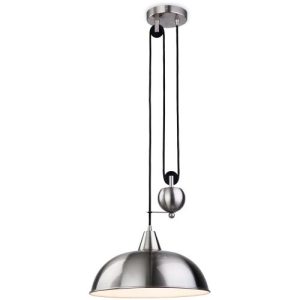 FIRSTLIGHT CENTURY RISE & FALL PENDANT BRUSHED STEEL
