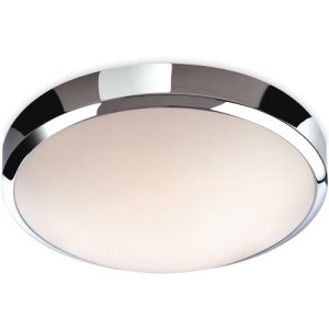 FIRSTLIGHT TORO LED FLUSH CEILING FITTING CHROME WITH WHITE POLYCARBONATE DIFFUSER