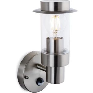 FIRSTLIGHT DARWIN WALL LIGHT WITH PIR STAINLESS STEEL