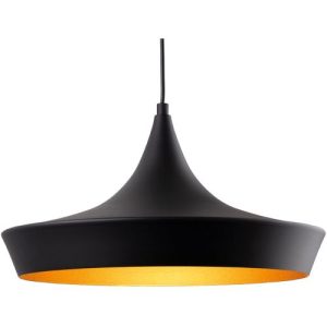 FIRSTLIGHT LEO PENDANT BLACK WITH MATT GOLD INSIDE