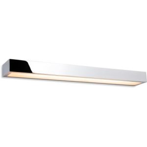 FIRSTLIGHT ZULU LED WALL LIGHT - 600MM CHROME WITH OPAL WHITE GLASS DIFFUSER