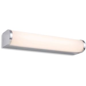 FIRSTLIGHT BRAVO LED WALL LIGHT - 300MM CHROME WITH OPAL WHITE POLYCARBONATE DIFFUSER