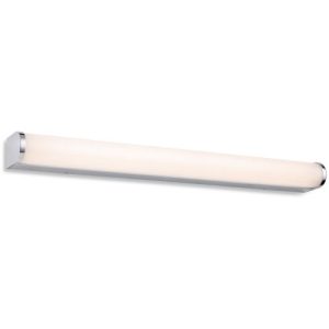FIRSTLIGHT BRAVO LED WALL LIGHT - 600MM CHROME WITH OPAL WHITE POLYCARBONATE DIFFUSER