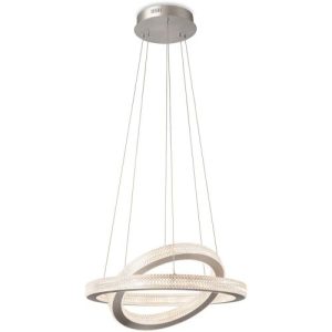 FIRSTLIGHT DIAMOND LED PENDANT ALUMINIUM WITH PRISMATIC DIFFUSER