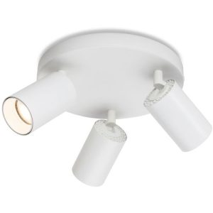 FIRSTLIGHT MAX 3 LIGHT FLUSH CEILING FITTING WHITE