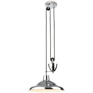 FIRSTLIGHT SUFFOLK RISE & FALL PENDANT CHROME