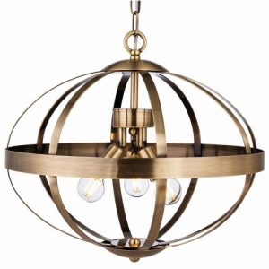 FIRSTLIGHT HEALEY PENDANT ANTIQUE BRASS
