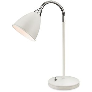 FIRSTLIGHT BARI TABLE LAMP WHITE WITH CHROME