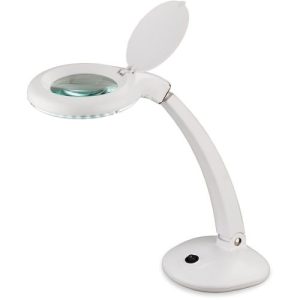 FIRSTLIGHT MAGNIFYING LED TABLE LAMP WHITE