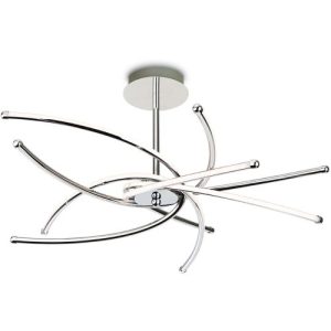 FIRSTLIGHT CAPRICE LED SEMI FLUSH CEILING FITTING CHROME