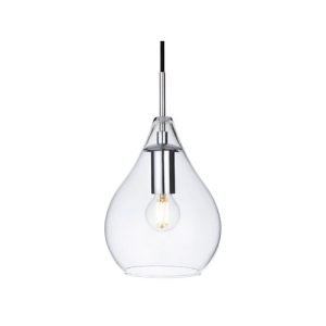 FIRSTLIGHT OMAR CHR. CLR.GLASS PENDANT