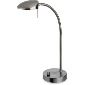 FIRSTLIGHT MILAN LED TABLE LAMP BRUSHED STEEL