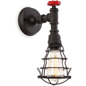 FIRSTLIGHT FACTORY WALL LIGHT RUSTIC BLACK
