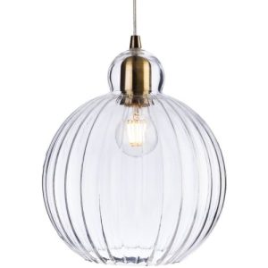 FIRSTLIGHT VICTORY PENDANT ANTIQUE BRASS WITH CLEAR GLASS