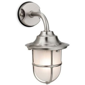 FIRSTLIGHT NAUTIC WALL LIGHT NICKEL WITH FROSTED GLASS