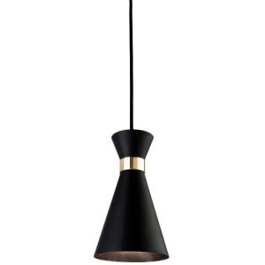 FIRSTLIGHT OHIO PENDANT BLACK WITH BRASS