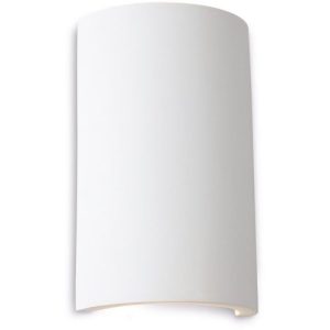 FIRSTLIGHT GALLERY ROUND PLASTER WALL LIGHT WHITE WITH WHITE LED'S