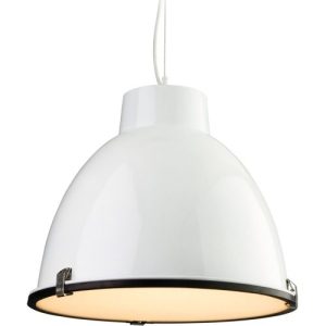 FIRSTLIGHT MANHATTAN PENDANT WHITE WITH FROSTED GLASS
