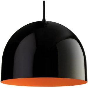 FIRSTLIGHT HOUSE PENDANT BLACK WITH ORANGE INSIDE