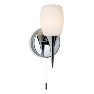 FIRSTLIGHT 8641CH ROBANO WALL LIGHT SWITCHED BATH