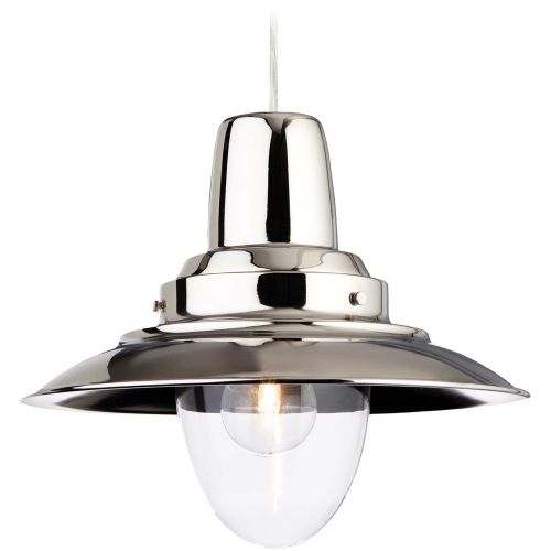 FIRSTLIGHT FISHERMAN PENDANT CHROME WITH CLEAR GLASS