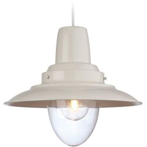 FIRSTLIGHT FISHERMAN PENDANT CREAM WITH CLEAR GLASS