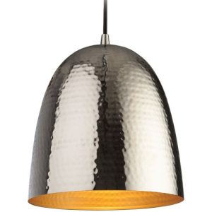 FIRSTLIGHT ASSAM PENDANT NICKEL WITH MATT BRASS INSIDE