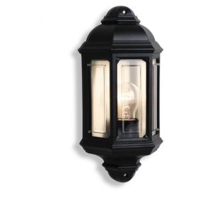 FIRSTLIGHT VILLA HALF WALL LANTERN BK