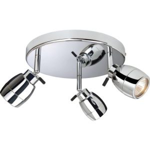 FIRSTLIGHT MARINE 3 LIGHT FLUSH CEILING FITTING CHROME