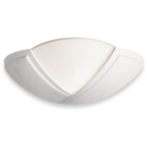 FIRSTLIGHT CERAMIC WALL LIGHT - 100W UNGLAZED WITH ACID WHITE GLASS