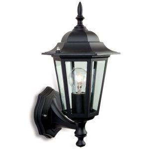 FIRSTLIGHT 6 PANEL LANTERN - UPLIGHT BLACK