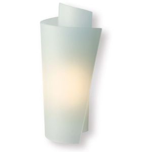 FIRSTLIGHT VETRO WALL LIGHT SATIN STEEL WITH ACID GLASS