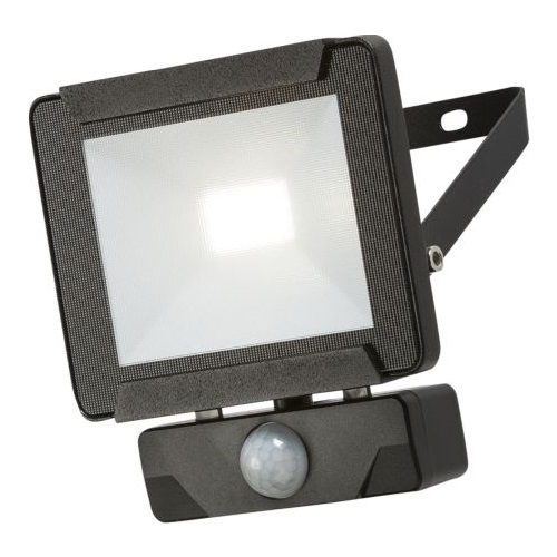 KNIGHTSBRIDGE 230V IP65 10W LED FLOODLIGHT WITH PIR SENSOR 4000K