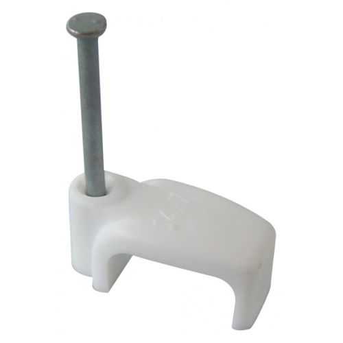 WHITE 2.5MM T+E CLIP (10X5 TWIN RG65)