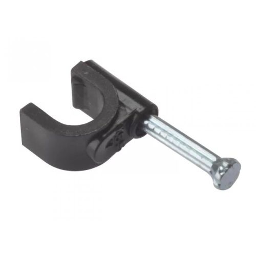 BLACK 5MM ROUND CABLE CLIP