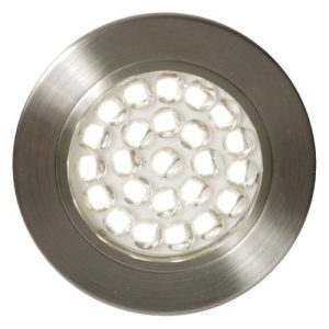POZZA LED 1.5W 4000K LED SATIN CHROME RECESSED CABINET LIGHT