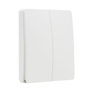 FORUM 2-CHANNEL SELF-POWERED WHITE WALL SWITCH KINETIC