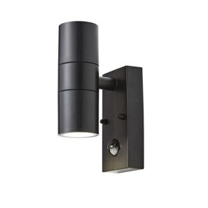FORUM NESO 2 LIGHT WITH PIR BLACK