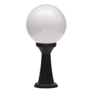 FORUM YORK OPAL GLOBE POST LANTERN BLACK & OPAL