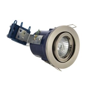 FORUM YATE ADJ FIRE RATED DOWNLIGHT SATIN CHROME