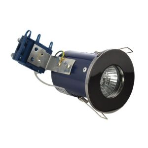 FORUM YATE FIRE RATED DOWNLIGHT IP65 BLACK CHROME