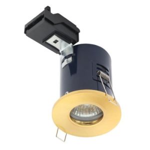 FORUM IP65 FIRE RATED SATIN BRASS DOWNLIGHT