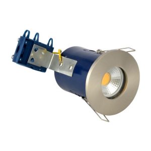 FORUM YATE IP65 FIRE RATED SHOWERLIGHT SATIN CHROME