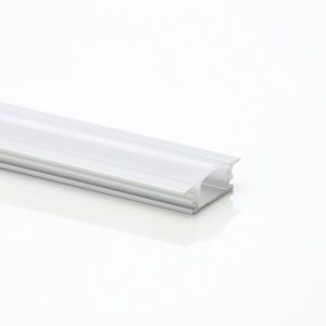 FORUM 2M ALUMINUM RECESSED PROFILE SILVER/OPAL COVER