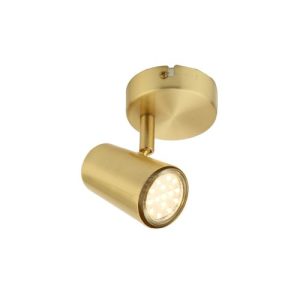 FORUM HARVEY SATIN BRASS SINGLE SURFACE GU10 SPOT