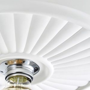 FORUM LUCENA PLASTER E27 CEILING MED SURFACE MOUNT WHTCHR WHITE