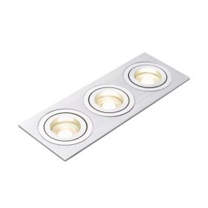 FORUM PASTO TRIPLE ALUM SQ ADJ DL GU10 SAT NICKEL SAT NIC