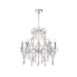 FORUM ANNALEE 8LT CHANDELIER CHROME