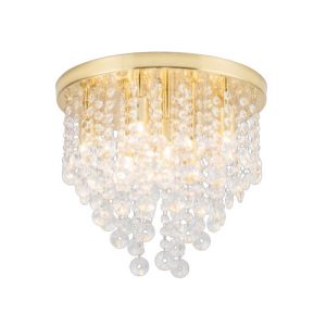FORUM CELESTE 9LT CEILING LAMP SATBRS SATIN BRASS